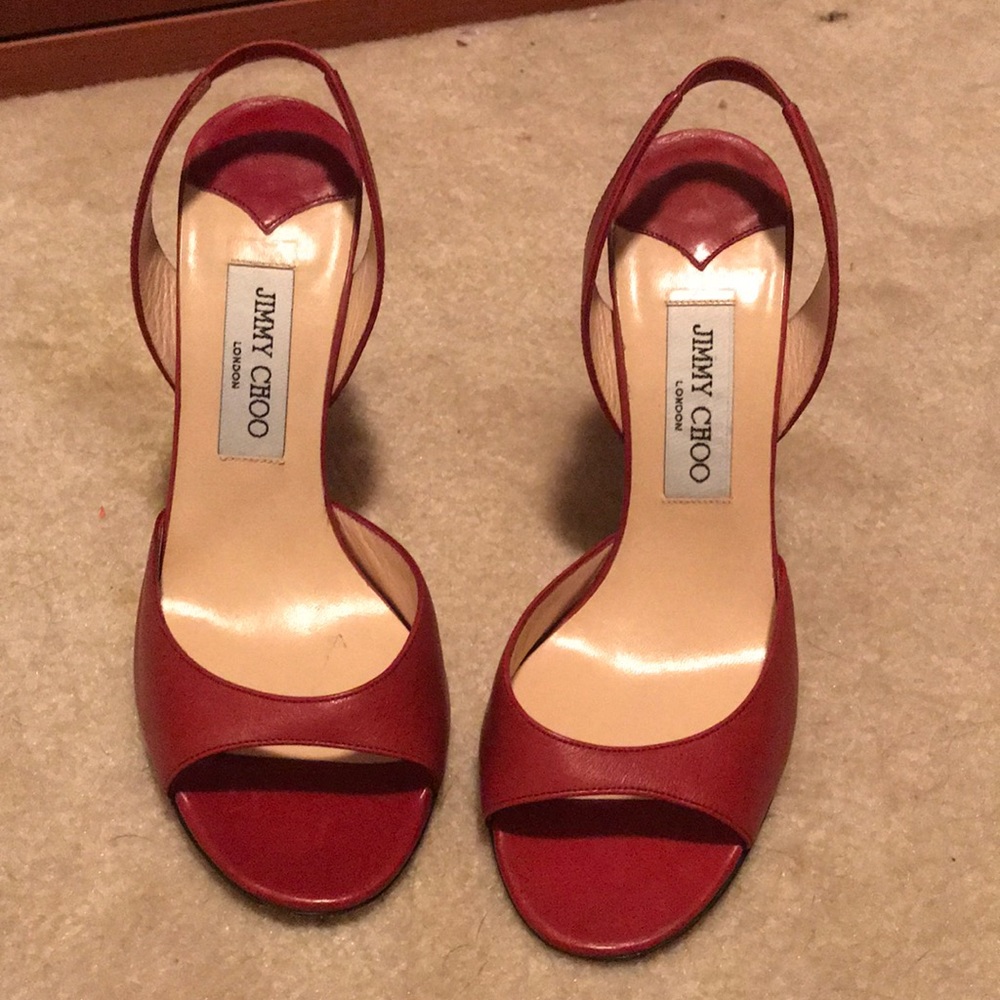 Jimmy Choo Kelis red heals